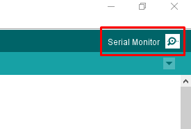 Arduino IDE's serial monitor button