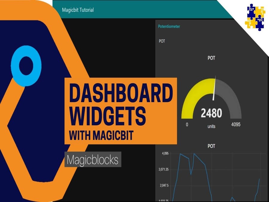 Use Dashboard Widgets with Magicbit [Magicblocks]