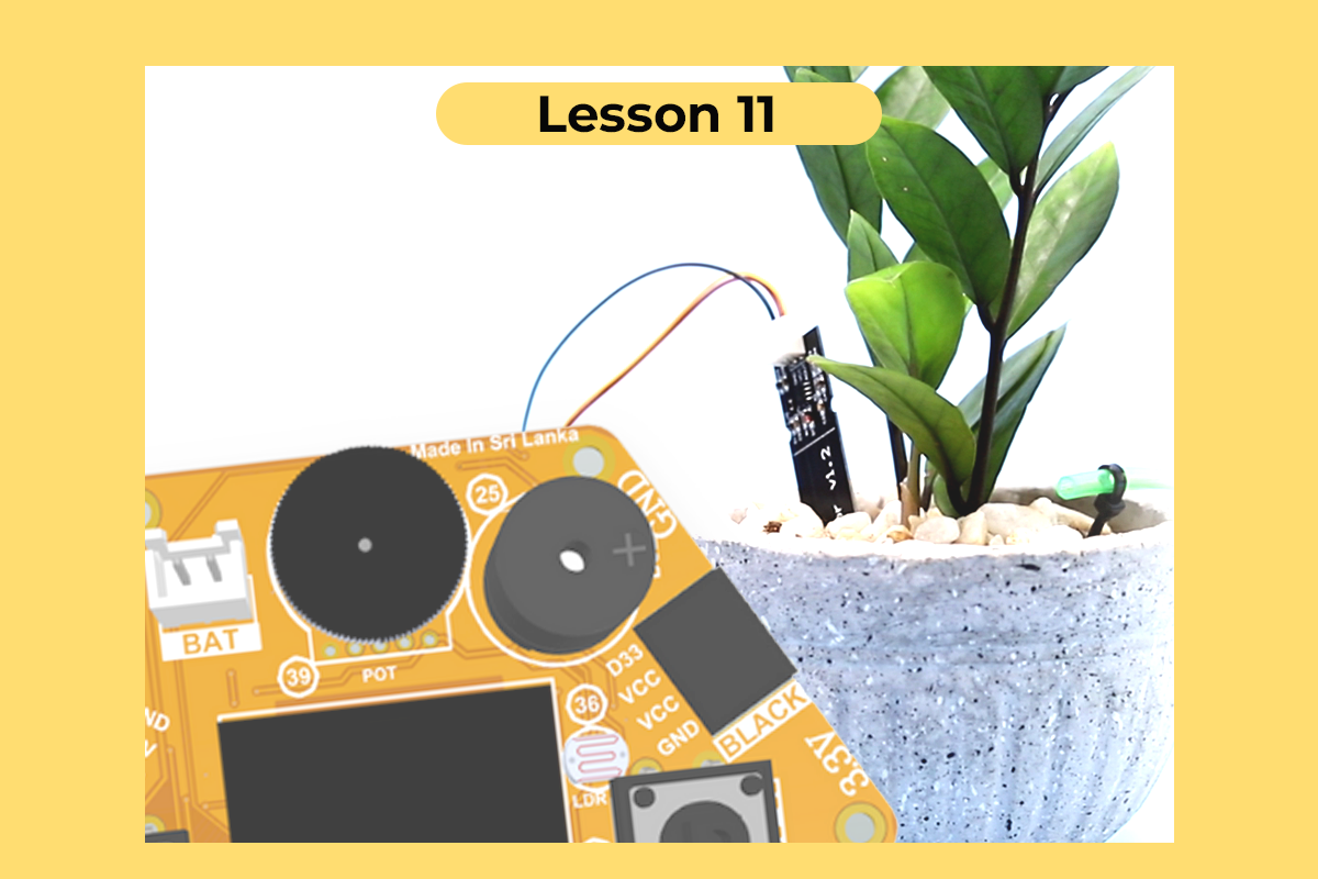 Magicblocks Lesson 11: Soil Moisture Sensor