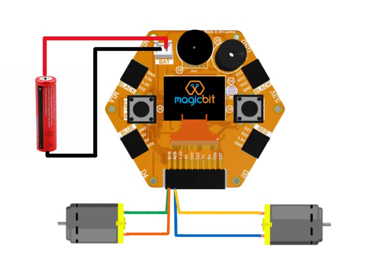 Bluetooth Control Car Using Magicbit Pic 3