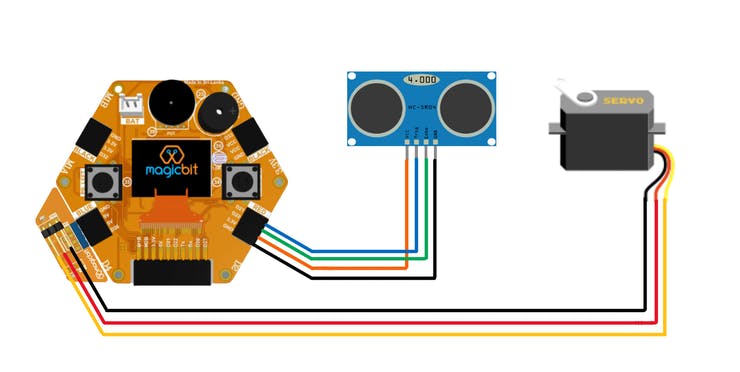 Simple Radar System From Magicbit Pic 1