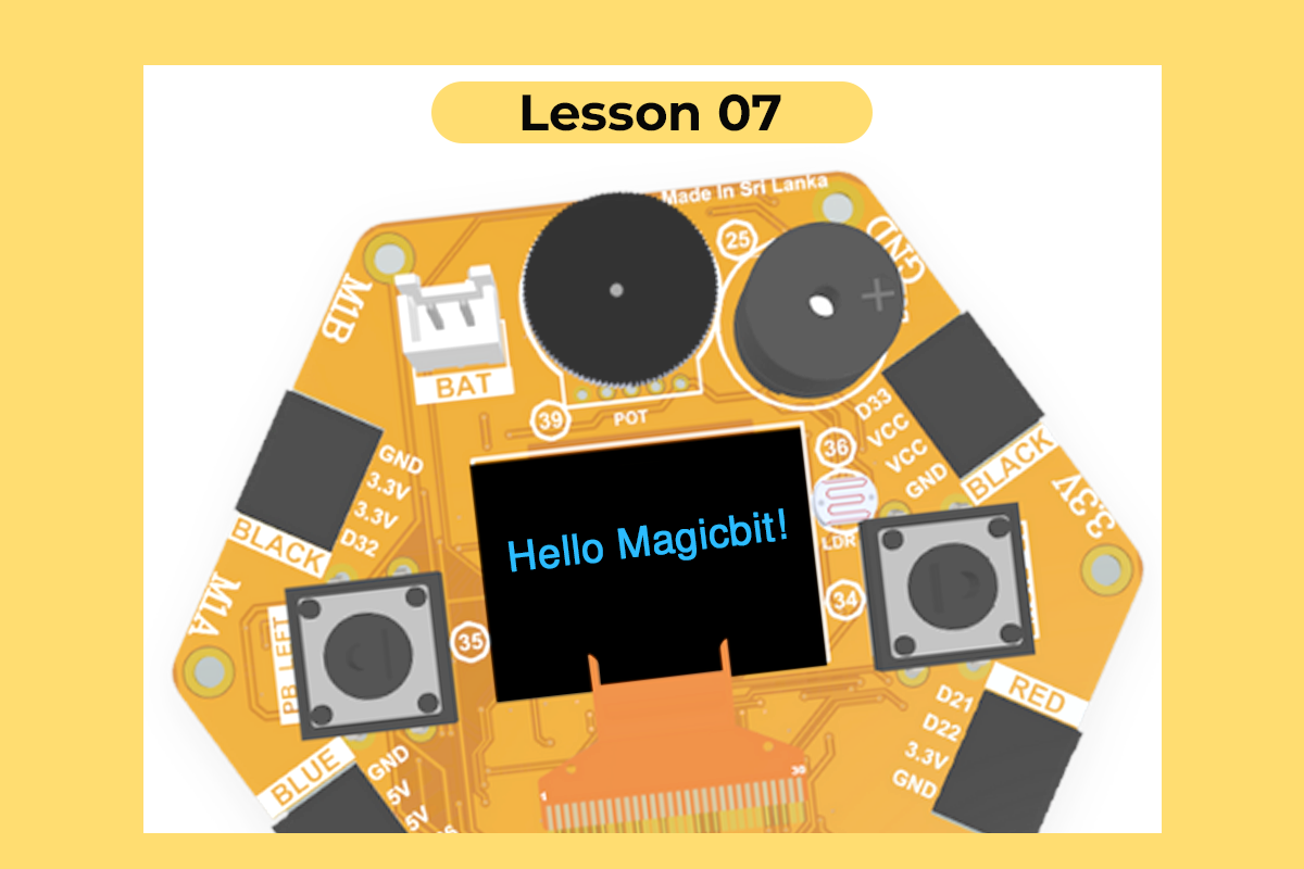 Magicblocks Lesson 07: Display Text on OLED Through Internet