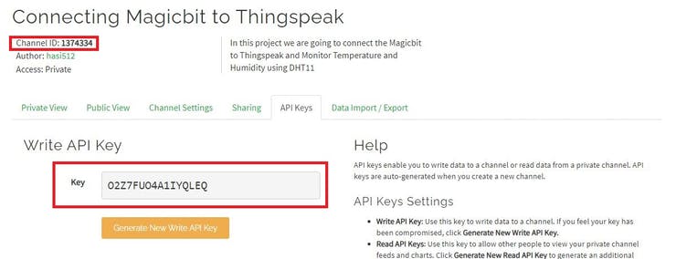 Connect your Magicbit to ThingSpeak 7