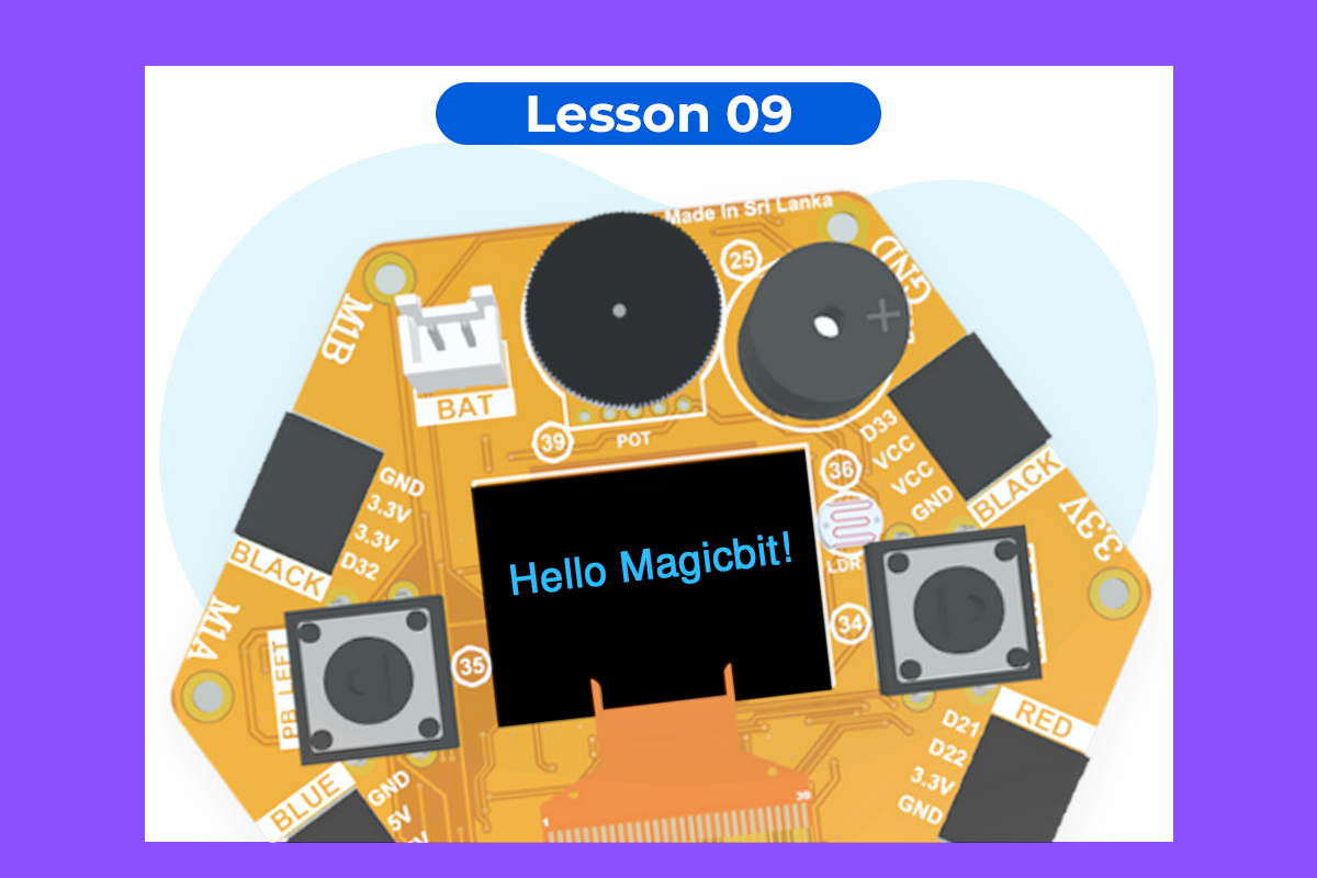 MagicCode Lesson 09: Onboard OLED Screen