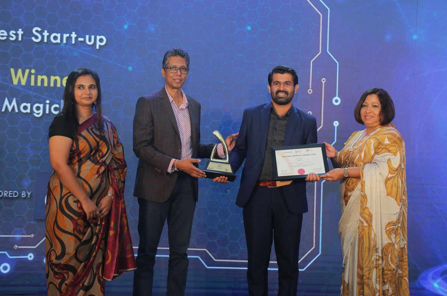 Magicbit wins the Startup of the Year Award at the SLASSCOM Integrity Awards 2022