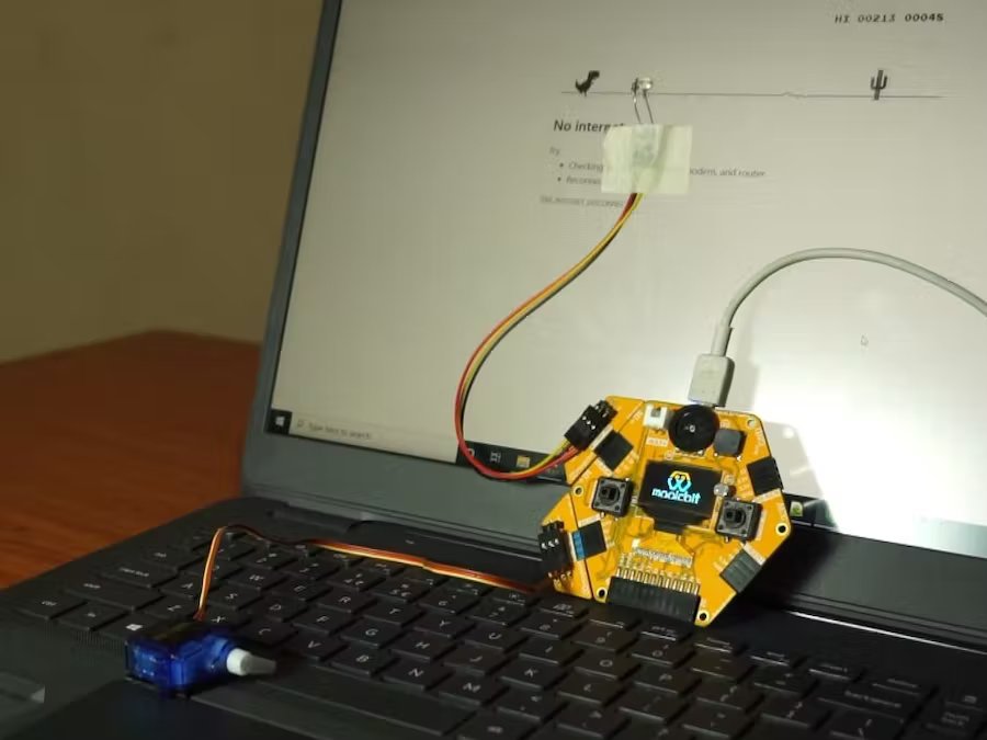 Automated Dino game using arduino 